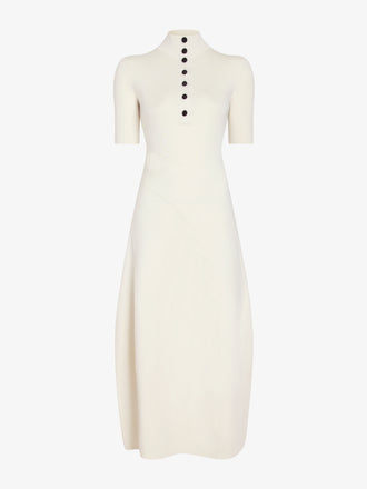 Proenza Schouler Still Life image of Mathilde Dress in Compact Stretch Viscose in Off White