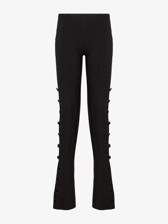 Proenza Schouler Still Life image of Martina Pant in Compact Stretch Viscose in Black