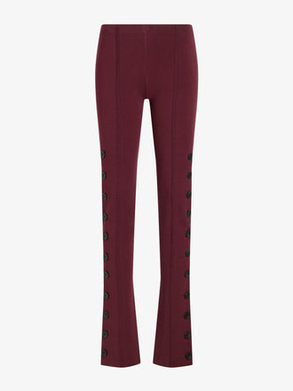 Proenza Schouler Still Life image of Martina Pant in Compact Stretch Viscose in Amarone