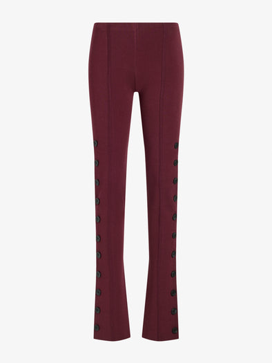 Proenza Schouler Still Life image of Martina Pant in Compact Stretch Viscose in Amarone