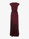 Proenza Schouler Still Life image of Maissa Dress in Compact Stretch Viscose in Amarone