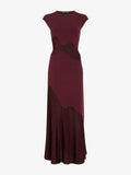 Proenza Schouler Still Life image of Maissa Dress in Compact Stretch Viscose in Amarone
