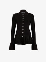 Proenza Schouler Still Life image of Martina Jacket in Compact Stretch Viscose in Black