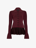 Proenza Schouler Still Life image of Martina Jacket in Compact Stretch Viscose in Amarone