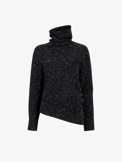 Proenza Schouler Still Life image of Abie Sweater in Donegal Knit in Black Multi
