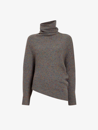 Proenza Schouler Still Life image of Abie Sweater in Donegal Knit in Blue Multi