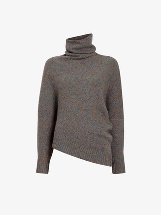 Proenza Schouler Still Life image of Abie Sweater in Donegal Knit in Blue Multi