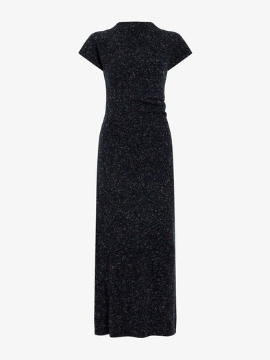 Proenza Schouler Still Life image of Abie Dress in Donegal Knit in Black Multi