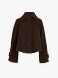 Proenza Schouler Still Life image of Clarice Jacket in Casentino Wool in Dark Brown