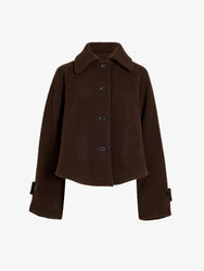 Proenza Schouler Still Life image of Clarice Jacket in Casentino Wool in Dark Brown