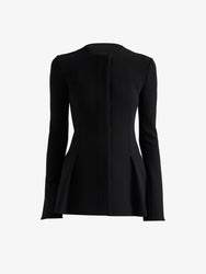 Proenza Schouler Still Life image of Sonia Jacket in Bi-Stretch Suiting in Black