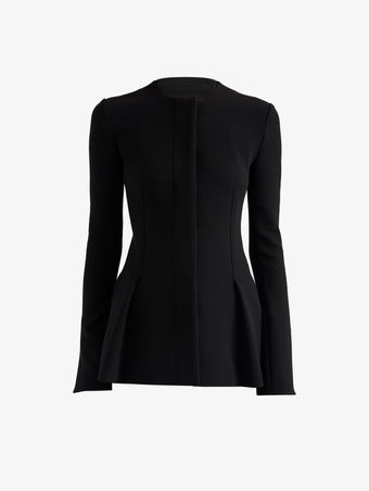 Proenza Schouler Still Life image of Sonia Jacket in Bi-Stretch Suiting in Black