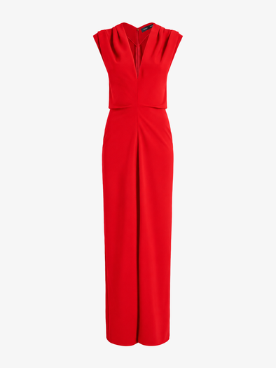 Proenza Schouler Still Life image of Geraldine Dress in Matte Double Crepe in Red