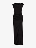 Proenza Schouler Still Life image of Isaline Dress in Crepe Satin in Black
