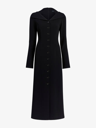 Proenza Schouler Still Life image of Carmen Dress in Matte Double Crepe in Black