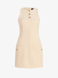 Proenza Schouler Still Life image of Dara Dress in Light Bi-Stretch Wool in Ecru