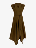 Proenza Schouler Still Life image of Adina Dress in Classic Cotton Poplin in Kelp