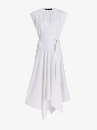 Proenza Schouler Still Life image of Adina Dress in Classsic Cotton Poplin in Optic White