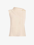 Proenza Schouler Still Life image of Gwen Top in Matte Double Crepe in Ecru
