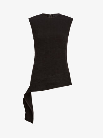 Proenza Schouler Still Life image of Lorna Top in Striated Suiting in Black