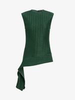 Proenza Schouler Still Life image of Lorna Top in Striated Suiting in Pine