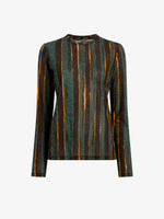 Proenza Schouler Still Life image of Mia Top in Printed Tissue Jersey in Black Multi