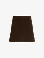 Proenza Schouler Still Life image of Clarice Skirt in Casentino Wool in Dark Brown