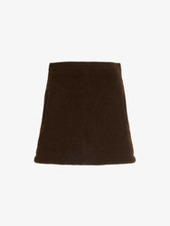 Proenza Schouler Still Life image of Clarice Skirt in Casentino Wool in Dark Brown
