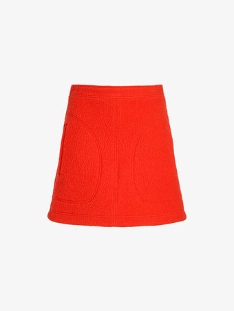 Proenza Schouler Still Life image of Clarice Skirt in Casentino Wool in Flame