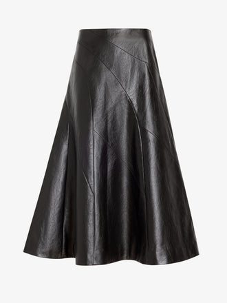 Proenza Schouler Still Life image of Kenza Skirt in Nappa Leather in Black