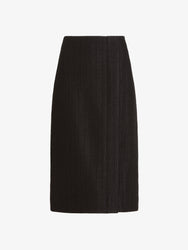 Proenza Schouler Still Life image of Lorna Skirt in Striated Suiting in Black