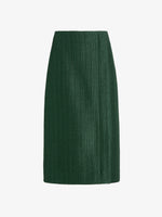 Proenza Schouler Still Life image of Lorna Skirt in Striated Suiting in Pine