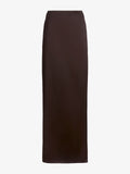 Proenza Schouler Still Life image of Margot Skirt in Viscose Satin in Coffee