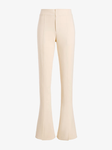 Proenza Schouler Still Life image of Dara Pant in Light Bi-Stretch Wool in Ecru