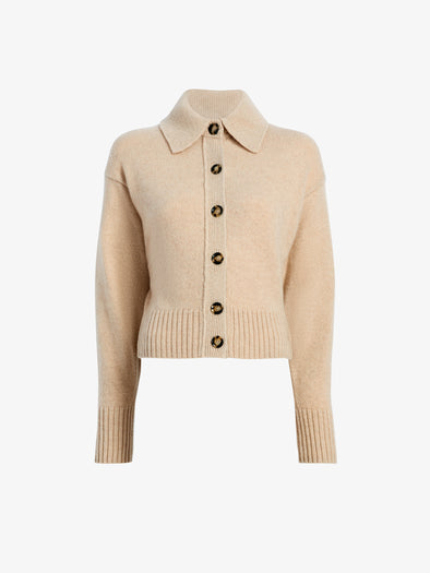 Proenza Schouler Still Life image of Rocio Cardigan in Cashmere in Beige