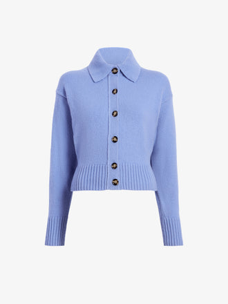 Proenza Schouler Still Life image of Rocio Cardigan in Cashmere in Shale