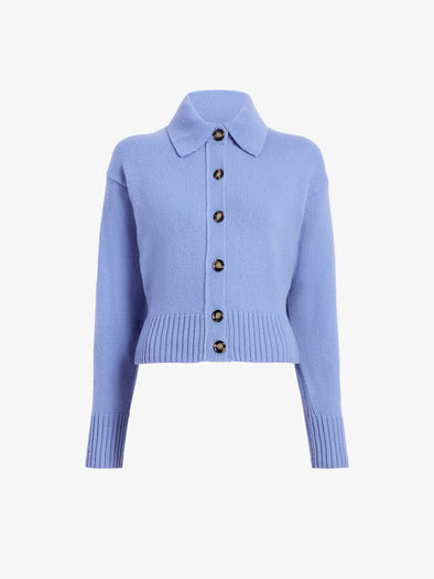 Proenza Schouler Still Life image of Rocio Cardigan in Cashmere in Shale