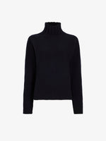 Proenza Schouler Still Life image of Lothea Top in Lofty Merino Wool in Navy Melange
