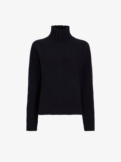 Proenza Schouler Still Life image of Lothea Top in Lofty Merino Wool in Navy Melange