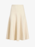 Proenza Schouler Still Life image of Lothea Skirt in Lofty Merino Wool in Ecru