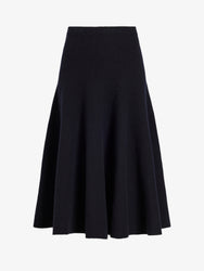 Proenza Schouler Still Life image of Lothea Skirt in Lofty Merino Wool in Navy Melange
