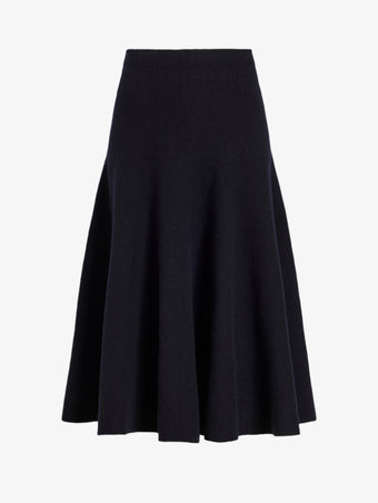 Proenza Schouler Still Life image of Lothea Skirt in Lofty Merino Wool in Navy Melange