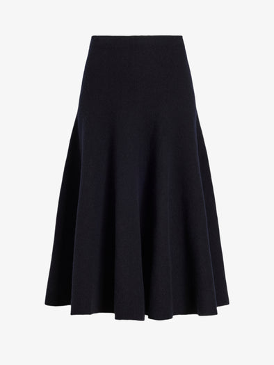 Proenza Schouler Still Life image of Lothea Skirt in Lofty Merino Wool in Navy Melange