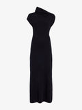Proenza Schouler Still Life image of Lothea Dress in Lofty Merino Wool in Navy Melange