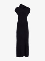 Proenza Schouler Still Life image of Lothea Dress in Lofty Merino Wool in Navy Melange