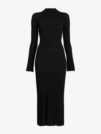 Proenza Schouler Still Life image of Roux Dress in Viscose Silk Rib in Black
