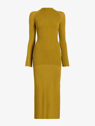 Proenza Schouler Still Life image of Roux Dress in Viscose Silk Rib in Gold
