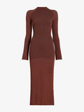 Proenza Schouler Still Life image of Roux Dress in Viscose Silk Rib in Copper