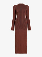 Proenza Schouler Still Life image of Roux Dress in Viscose Silk Rib in Copper