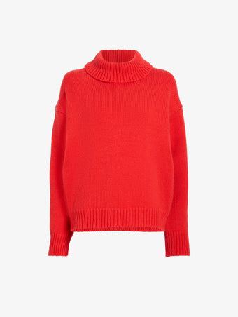 Proenza Schouler Still Life image of Oren Turtleneck in Cashmere Wool in Flame